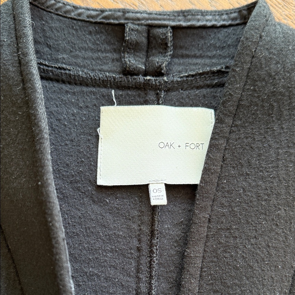 Black Button-Up Coat - Picture 2 of 3